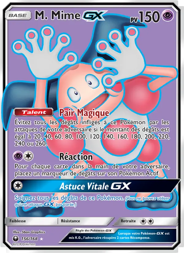 156/168 - M. Mime GX