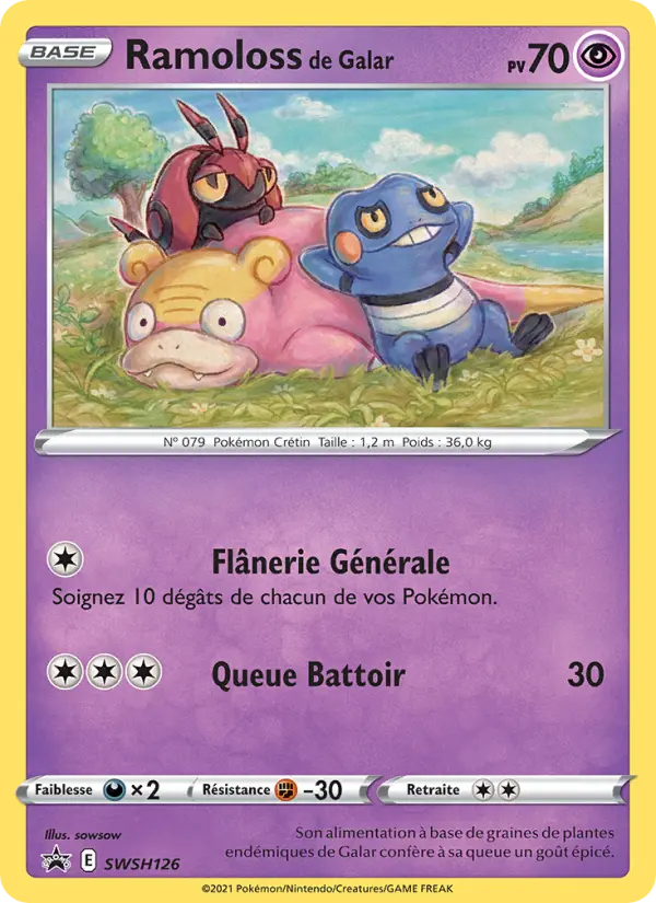 SWSH126/107 - Ramoloss de Galar – Promo SWSH (Carte Pokémon FR à petit prix, à l’unité sur Lorenzone.fr)