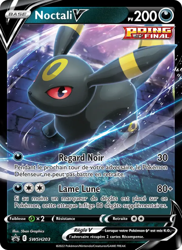 SWSH203/107 - Noctali V – Promo SWSH (Carte Pokémon FR à petit prix, à l’unité sur Lorenzone.fr)