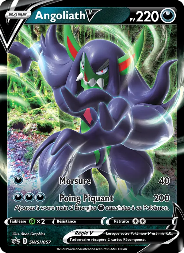 SWSH057/107 - Angoliath V – Promo SWSH (Carte Pokémon FR à petit prix, à l’unité sur Lorenzone.fr)