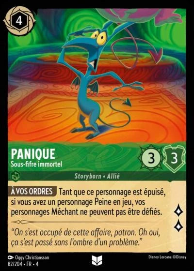082/204 - Panique, Sous-fifre immortel