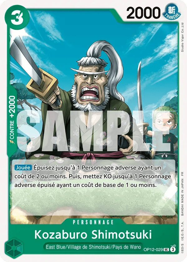 OP12 - 029 - Kozaburo Shimotsuki - FR - LorenZone - Pokémon