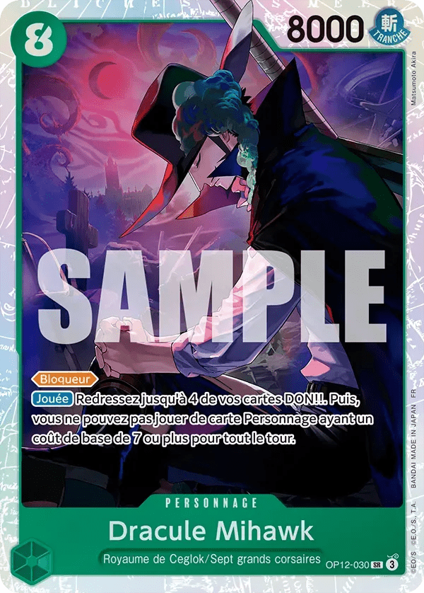 OP12 - 030 - Dracule Mihawk V1 - FR - LorenZone - Pokémon