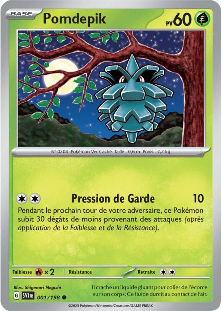 Carte Pokémon Pomdepik 001/198 SV1 Ecarlate et Violet EV01 Neuf FR LorenZone