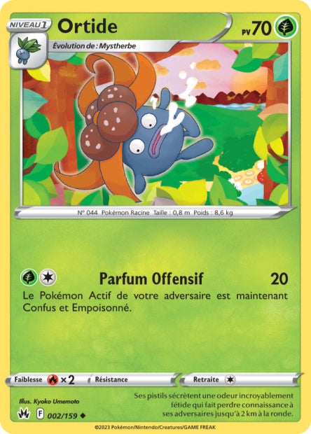 Carte Pokémon Ortide 002/159 CRZ Epee et Bouclier EB12_5 Neuf FR LorenZone