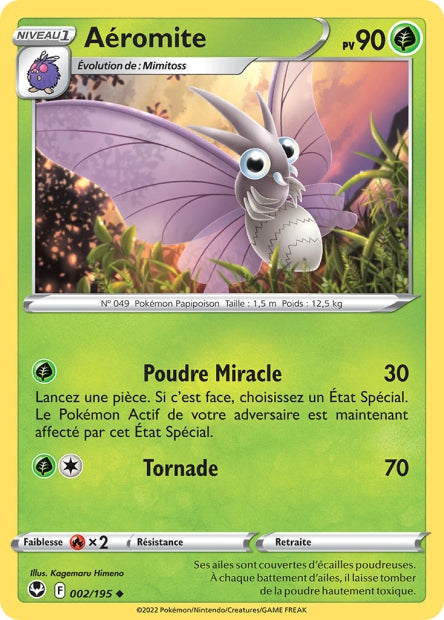 Carte Pokémon Aéromite 002/195 SIT Tempete Argentee EB12 Neuf FR LorenZone