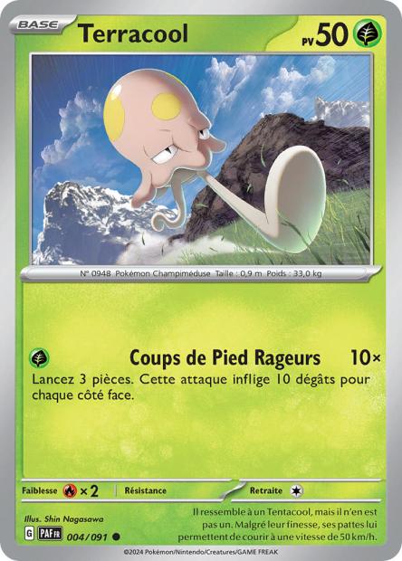 Carte Pokémon Terracool 004/091 Destinees de Palea PAF EV4_5 Neuf FR LorenZone