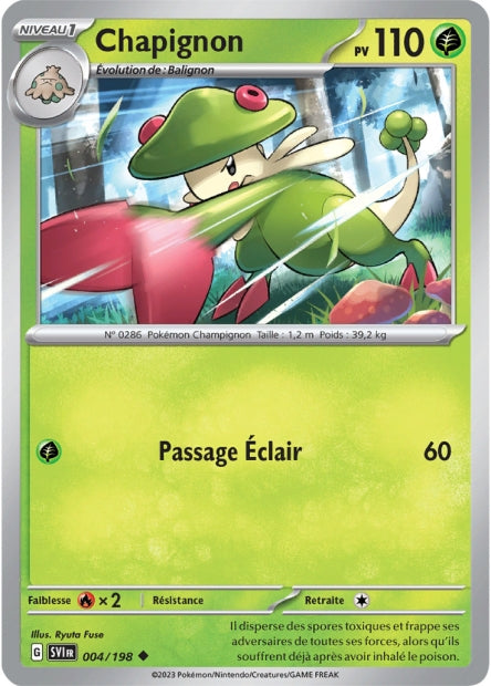 Carte Pokémon Chapignon 004/198 SV1 Ecarlate et Violet EV01 Neuf FR LorenZone