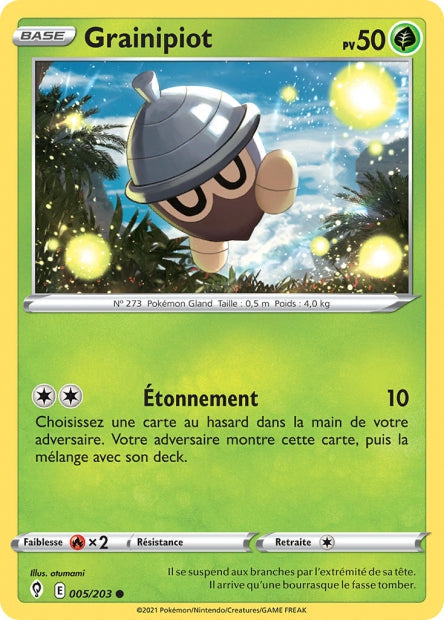 Carte Pokémon Grainipiot 005/203 EVS Évolution Céleste EB07 Neuf FR LorenZone