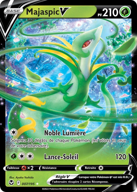 Carte Pokémon Majaspic V 007/195 SIT Tempete Argentee EB12 Neuf FR LorenZone