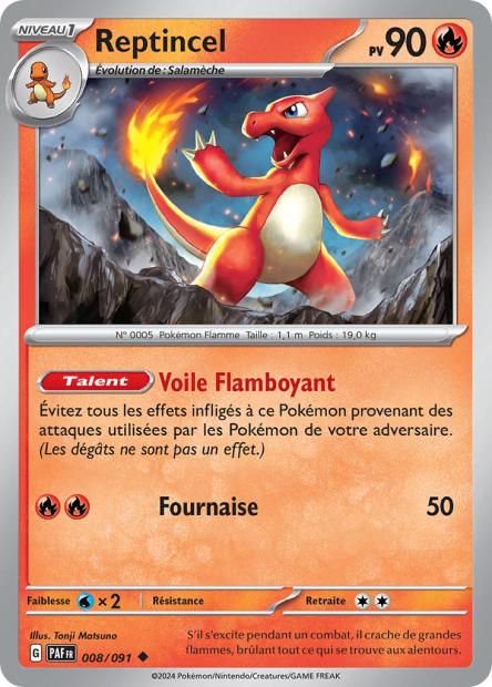 Carte Pokémon Reptincel 008/091 Destinees de Palea PAF EV4_5 Neuf FR LorenZone
