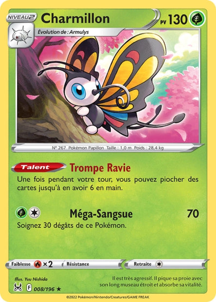 Carte Pokémon Charmillon 008/196 LOR Origine Perdue EB11 Neuf FR LorenZone