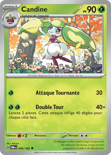 Carte Pokémon Candine 009/182 PAR Faille Paradoxe EV04 Neuf FR LorenZone