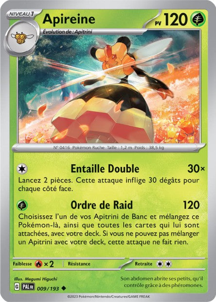 Carte Pokémon Apireine 009/193 PAL Evolution a Paldea EV02 Neuf FR LorenZone