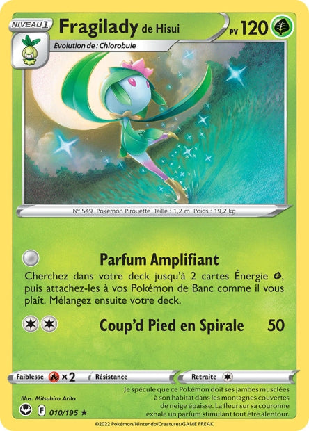 Carte Pokémon Fragilady de Hisui 010/195 SIT Tempete Argentee EB12 Neuf FR LorenZone