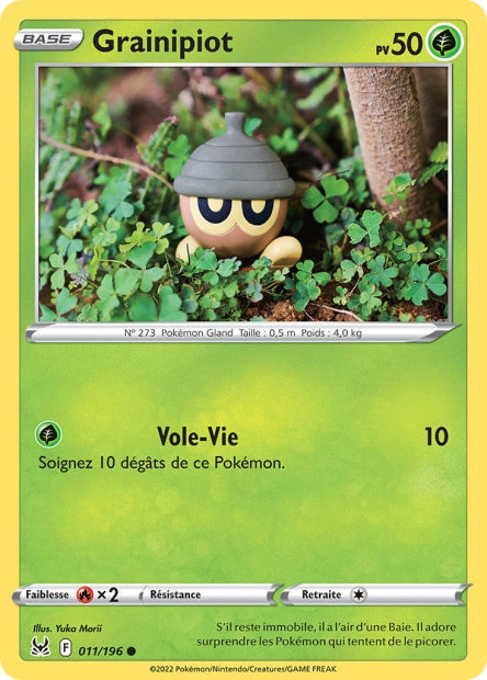 Carte Pokémon Grainipiot 011/196 LOR Origine Perdue EB11 Neuf FR LorenZone