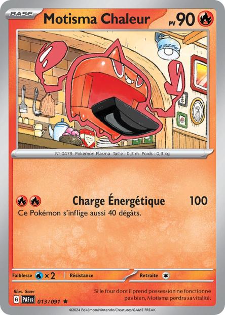 Carte Pokémon Motisma Chaleur 013/091 Destinees de Palea PAF EV4_5 Neuf FR LorenZone