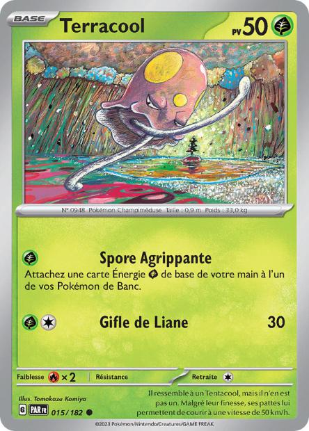 Carte Pokémon Terracool 015/182 PAR Faille Paradoxe EV04 Neuf FR LorenZone