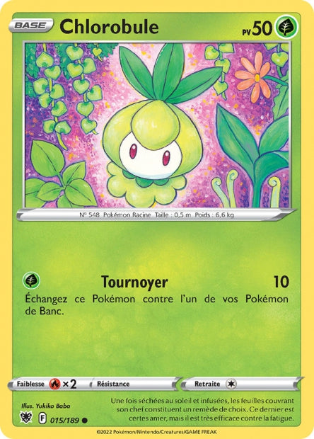 Carte Pokémon Chlorobule 015/189 ASR Astres Radieux EB10 Neuf FR LorenZone