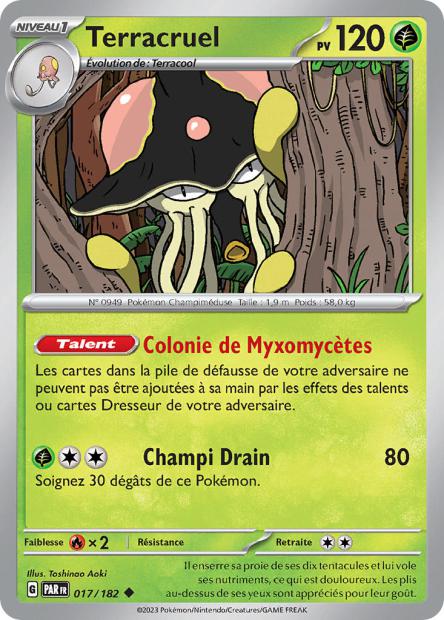 Carte Pokémon Terracruel 017/182 PAR Faille Paradoxe EV04 Neuf FR LorenZone