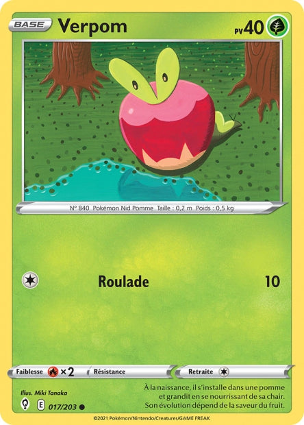 Carte Pokémon Verpom 017/203 EVS Évolution Céleste EB07 Neuf FR LorenZone