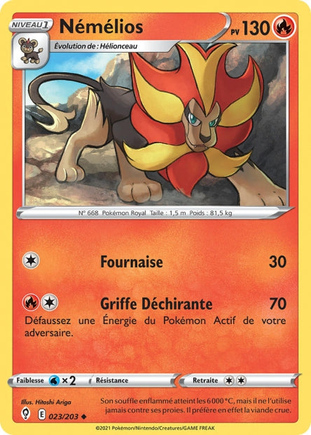 Carte Pokémon Némélios 023/203 EVS Évolution Céleste EB07 Neuf FR LorenZone
