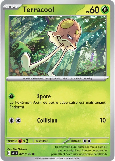 Carte Pokémon Terracool 025/198 SV1 Ecarlate et Violet EV01 Neuf FR LorenZone