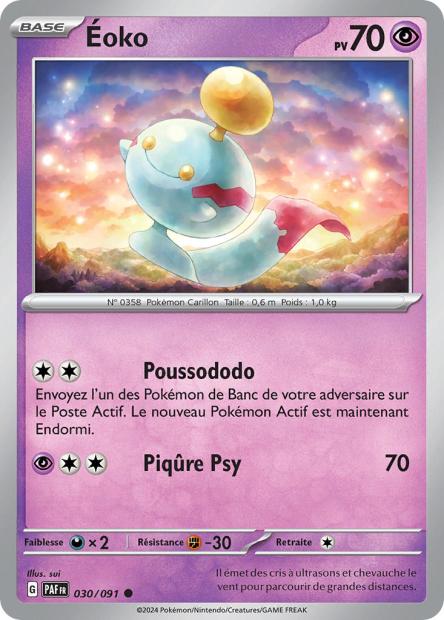 Carte Pokémon Éoko 030/091 Destinees de Palea PAF EV4_5 Neuf FR LorenZone