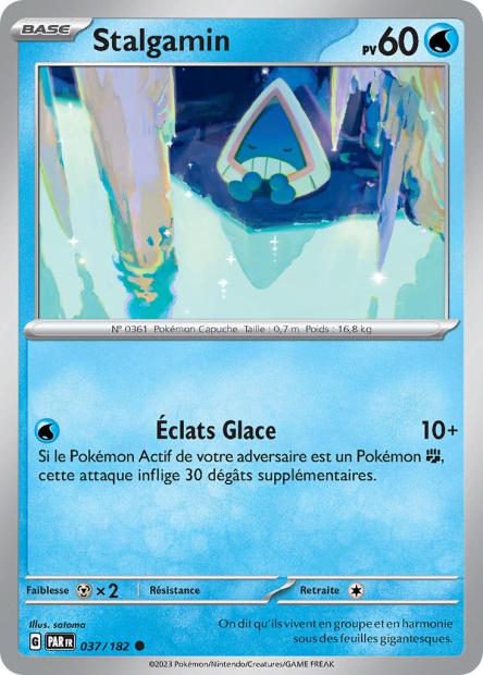Carte Pokémon Stalgamin 037/182 PAR Faille Paradoxe EV04 Neuf FR LorenZone