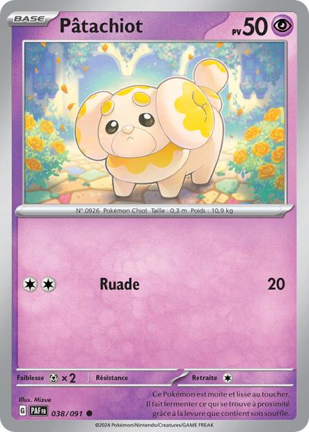 Carte Pokémon Pâtachiot 038/091 Destinees de Palea PAF EV4_5 Neuf FR LorenZone