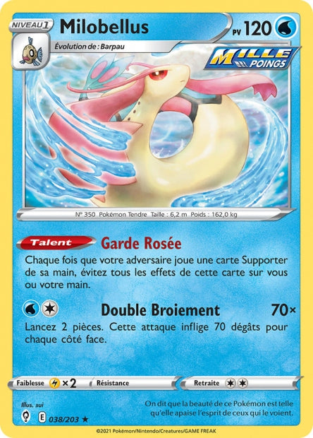 Carte Pokémon Milobellus 038/203 EVS Évolution Céleste EB07 Neuf FR LorenZone