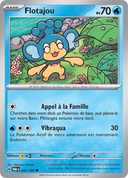 Carte Pokémon Flotajou 041/182 PAR Faille Paradoxe EV04 Neuf FR LorenZone