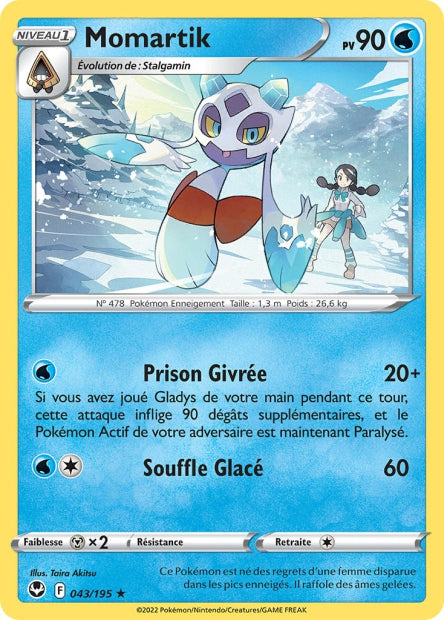 Carte Pokémon Momartik 043/195 SIT Tempete Argentee EB12 Neuf FR LorenZone