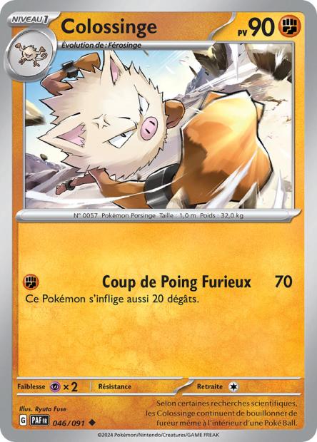 Carte Pokémon Colossinge 046/091 Destinees de Palea PAF EV4_5 Neuf FR LorenZone