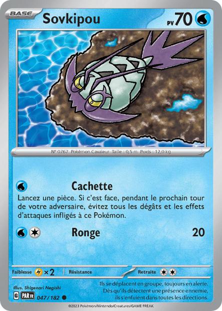 Carte Pokémon Sovkipou 047/182 PAR Faille Paradoxe EV04 Neuf FR LorenZone