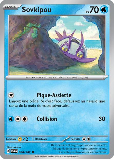 Carte Pokémon Sovkipou 048/182 PAR Faille Paradoxe EV04 Neuf FR LorenZone