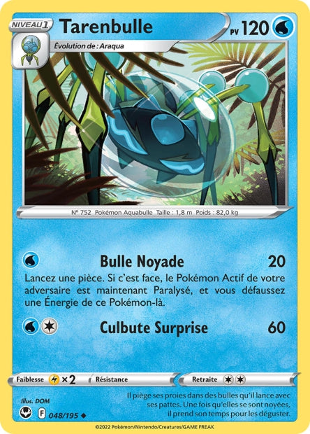 Carte Pokémon Tarenbulle 048/195 SIT Tempete Argentee EB12 Neuf FR LorenZone