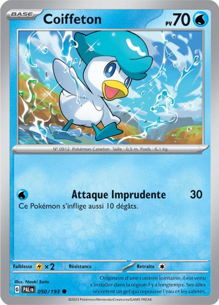 Carte Pokémon Coiffeton 050/193 PAL Evolution a Paldea EV02 Neuf FR LorenZone