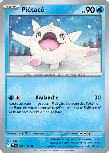 Carte Pokémon Piétacé 053/193 PAL Evolution a Paldea EV02 Neuf FR LorenZone
