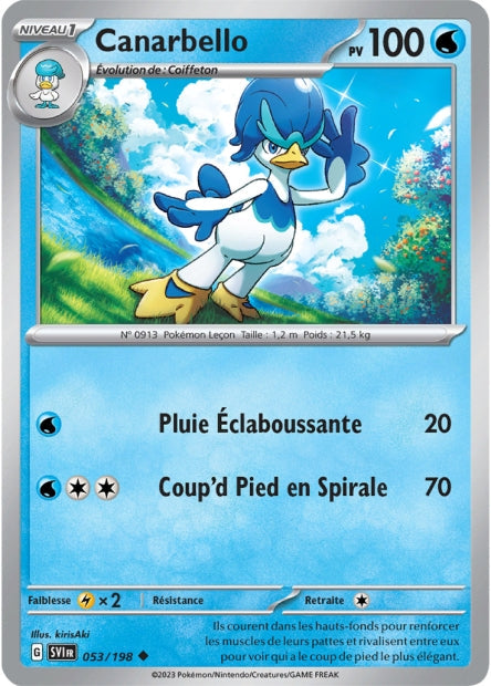 Carte Pokémon Canarbello 053/198 SV1 Ecarlate et Violet EV01 Neuf FR LorenZone
