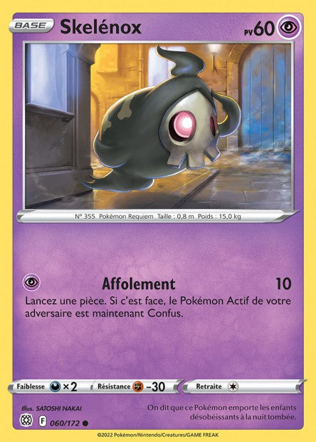 Carte Pokémon Skeléno 060/172 BRS Stars Étincelantes EB09 Neuf FR LorenZone