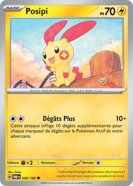 Carte Pokémon Posipi 060/182 PAR Faille Paradoxe EV04 Neuf FR LorenZone