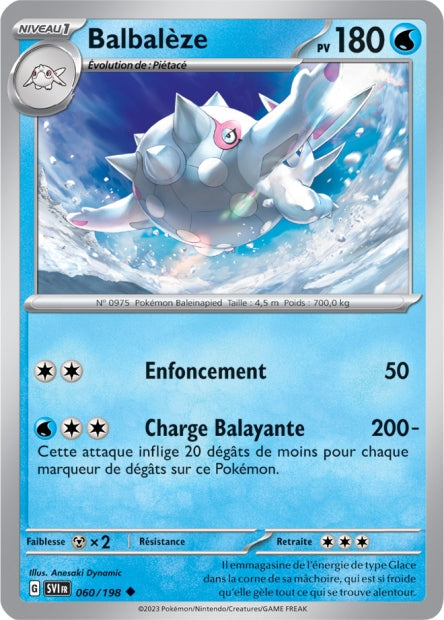 Carte Pokémon Balbalèze 060/198 SV1 Ecarlate et Violet EV01 Neuf FR LorenZone
