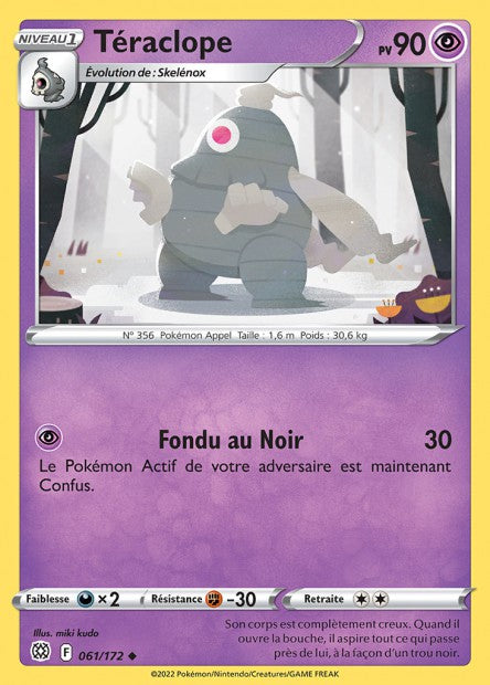 Carte Pokémon Téraclope 061/172 BRS Stars Étincelantes EB09 Neuf FR LorenZone