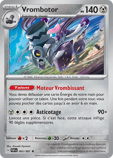 Carte Pokémon Vrombotor 065/091 Destinees de Palea PAF EV4_5 Neuf FR LorenZone