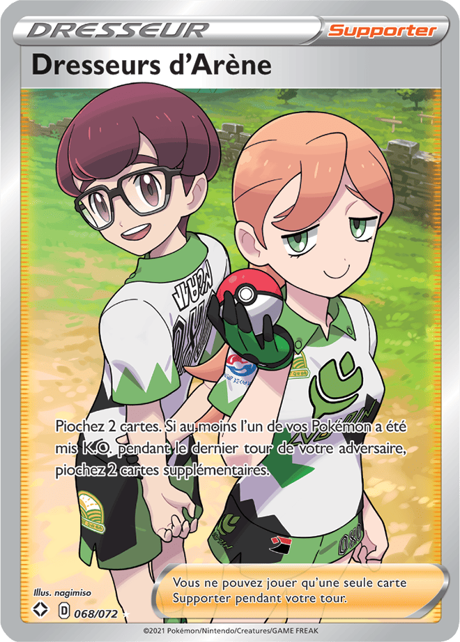 Carte Pokémon Dresseursd’Arène 068/072 SWSH45 Destinées Radieuses EB4_5 Neuf FR LorenZone