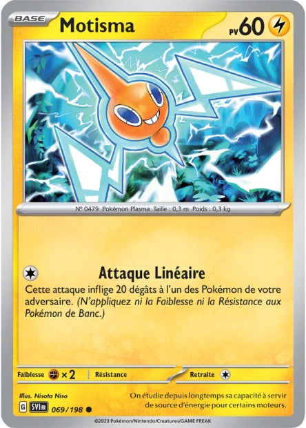 Carte Pokémon Motisma 069/198 SV1 Ecarlate et Violet EV01 Neuf FR LorenZone