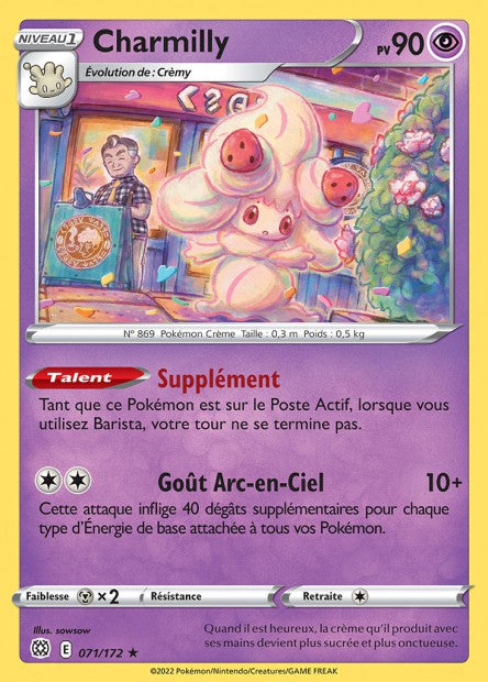 Carte Pokémon Charmilly 071/172 BRS Stars Étincelantes EB09 Neuf FR LorenZone