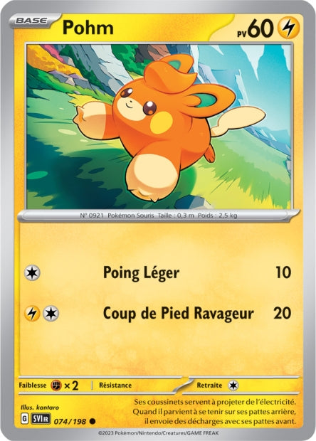 Carte Pokémon Pohm 074/198 SV1 Ecarlate et Violet EV01 Neuf FR LorenZone