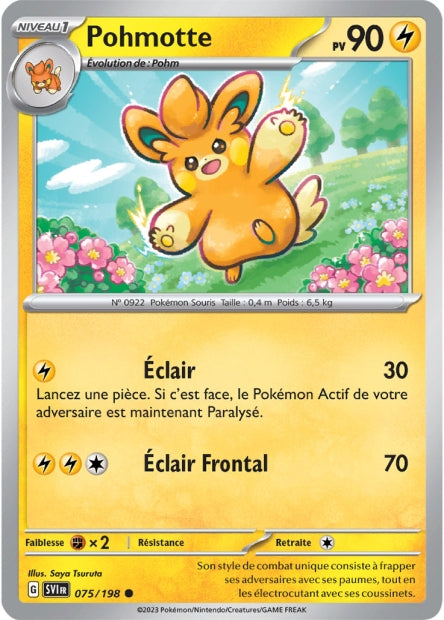 Carte Pokémon Pohmotte 075/198 SV1 Ecarlate et Violet EV01 Neuf FR LorenZone